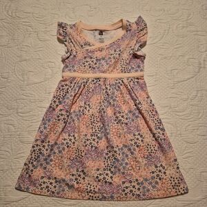 Tea Collection girls size 5 floral sleeveless dress VGUC